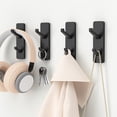 thumbnail image 7 of NIFFGAFF Heavy Duty Adhesive Stick On Wall Mounted Hooks, 4 Pack, 7 of 7