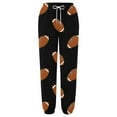 thumbnail image 3 of DeHolifer Womens Sweatpant Game Day Football Graphic Print Elastic Waist Drawstring Sweatpants Loose Joggers Pants Black M, 3 of 3