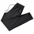 thumbnail image 2 of UTTOASFAY Men Pants Men's Sports Pants Hollow Summer Thin Loose Air Conditioning Nine-Point Pants, 2 of 4