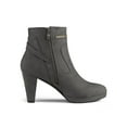 thumbnail image 3 of Unique Bargains Bottines à Talon à Bout Rond à Fermeture Éclair pour Femmes, 3 of 8