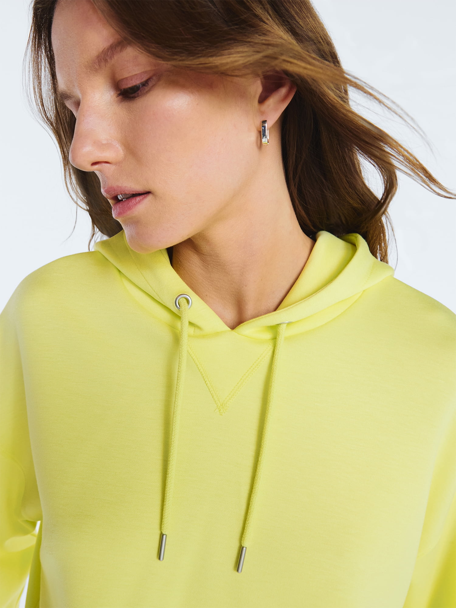 Scoop Women's and Women's Plus New Scubaknit Pullover Hoodie, Sizes XS-4X