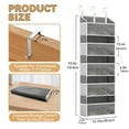 thumbnail image 2 of FT Hita Organizador sobre la Puerta con 5 Bolsillos Grandes, 10 Bolsillos Laterales de Bolsa, Almacenamiento de Tela Plegable Antivuelco para Dormitorio, Baño, Despensa, Cocina, 2 of 7
