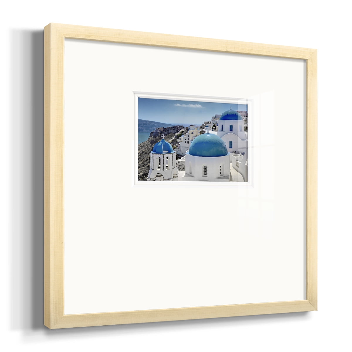 Santorini SaturdayPremium Framed Print
