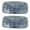 2x White, variant on All Star Truck Parts Trailer Marker LED Light Double Bullseye Amber 12 Chrome Base 12V 10x Amber