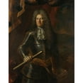 thumbnail image 2 of Adriaen van der Werff 15x18 Gold Ornate Wood Frame and Double Matted Museum Art Print Titled - Portrait of Lieutenant -General Godard Van Reede, Lord of Amerongen (1690 - 1703), 2 of 4