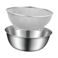 thumbnail image 4 of Colador de Acero Inoxidable para Cocina con Lavador de Arroz y Filtro de Mezcla Ideal para Lavar Frutas Verduras Pasta y Cereales Adecuado para, 4 of 9
