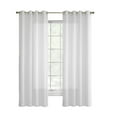thumbnail image 2 of Commonwealth Thermavoile Rhapsody Lined European Voile Grommet Panel - 104x63" - White, 2 of 5