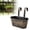 E, variant on YardChic Metal Hanging Flower Pots, Outdoor Planter, Large Plant Pot with Detachable Hooks, Hanging Bucket Pots Countryside Window Flower Plant Holder for Garden Yard Home Decor