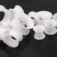 thumbnail image 6 of Huanledash 1Pair Silicone Flesh Tunnel Double Flared Saddle Ear Plug Gauge Unisex Piercing, 6 of 8
