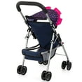 thumbnail image 2 of Doll Buggy Stroller W/ Sun Canopy, Blue, Pink Hearts, Unicorn, 2 of 6