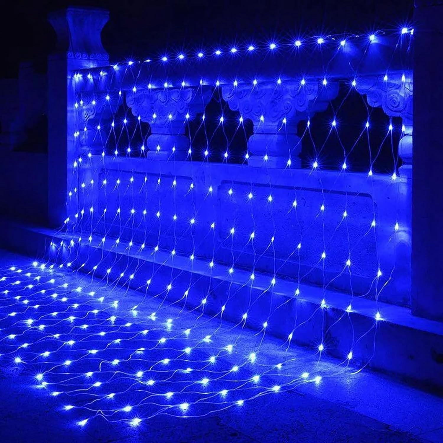 Garden Net Lights Battery Operated 2x3M 192LED Waterproof Net Mesh String Lights 8 Modes Fairy Lights for Indoor Outdoor Christmas Tree Bush Garden Backyard Décor