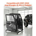 thumbnail image 2 of VEVOR Jeep Door Storage Cart, 4 Doors Moveable Storage Cart Rack with Thickened Rubber Cushion, Sturdy Car Door Holder Cart Fit for Jeep Wrangler JK JKU JL Gladiator, 2 of 9