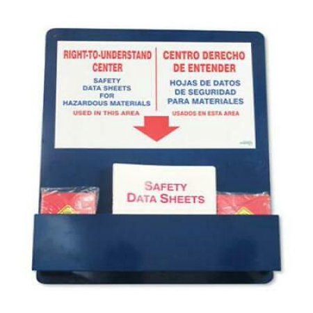 Impact Bilingual "Right-To-Understand" SDS Center, 25w x 5.2d x 30h, Blue/White/Red (799112)