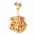 thumbnail image 3 of AuroraX Porch Goose Summer Outfit 17-19 In Maple Leaf Dress with Bow Porch Goose Clothes Set 23" Holiday Autumn Porch Goose Thanksgiving Outfit Accessories Fall Outside Stuff, 3 of 9