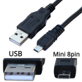 thumbnail image 2 of -E6 Cable de Datos CáMara Digital USB Mini 8 Pin Universal para 1 M con Anillo MagnéTico, 2 of 5