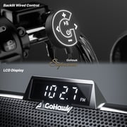 GoHawk RD88-S42 All-in-One Built-in Amplifier 600W Waterproof Bluetooth Motorcycle Stereo 8 Speakers Soundbar for Harley ATV 4 Wheeler Chrome