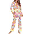 thumbnail image 2 of Garronmavis Capybara Pajama Sets for Women 2 Piece Thermsal Winter Sleepwear Set Soft Breathable Stretchy Sleep Set with Long Pants, 2 of 7