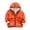 Orange, variant on Odeerbi Toddler Boys Girls Winter Fleece Lined Jacket 2025 Fashion Solid Color Cute Keep Warm Plush Thickening Zipper Hoodie Coat Navy 5-6 Years