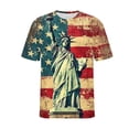 thumbnail image 6 of Gamivast 4Th of July Patriotic T-Shirts for Men USA American Flag Short Sleeve Crewneck Stars And Stripes Heart Graphic Casual Loose Fit Summer Tops, 6 of 6