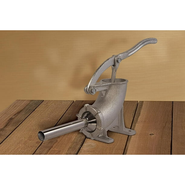 LEM 3 Lb Tinned Sausage Stuffer with Stainless Steel Stuffing Tubes