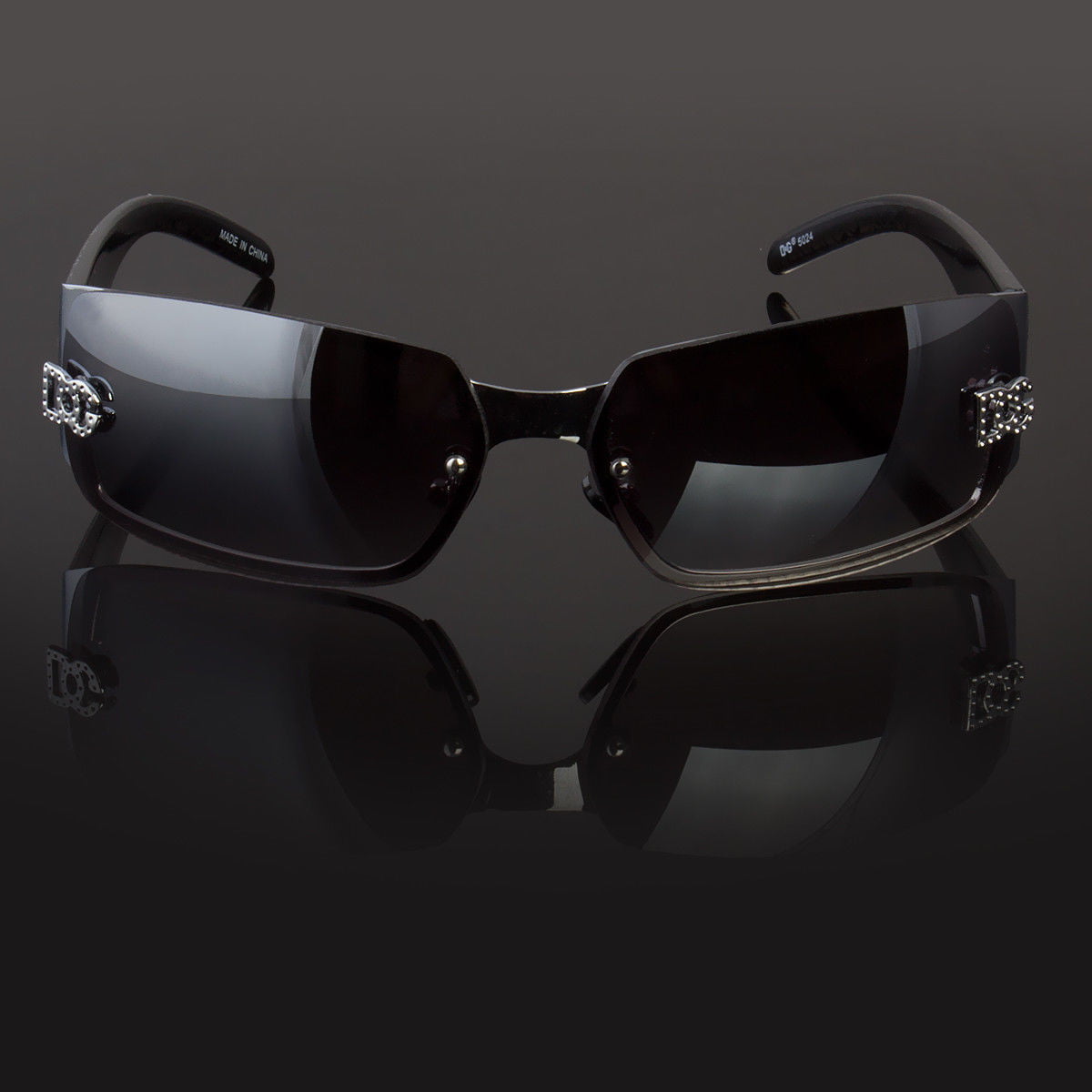DG Eyewear Women Wrap Rimless Designer Sunglasses New Fashion Shade Silver 