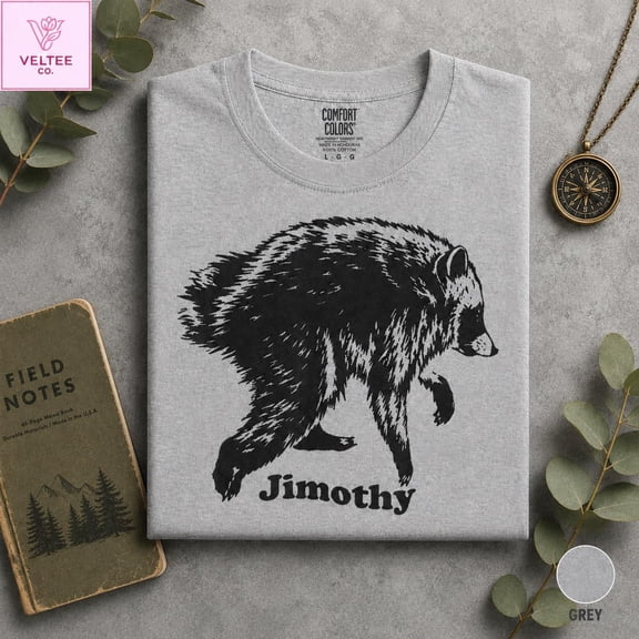 Jimothy Viral Raccoon Shirt, Funny Trash Panda Wildlife T-Shirt, Retro Animal Lover Tee, Vintage Style