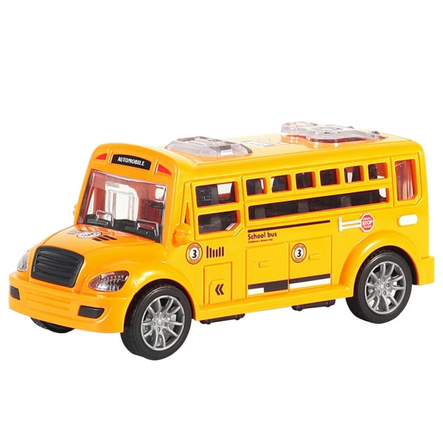 Fridja Baby Puzzle Assembly Kit Children's Toys Little Boy Inertial Toy Car Model Bus Christmas Gift for Kids