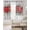 Red Gray, variant on Valentine's Day Black Out Curtains 63 Inch Long, Room Darkening Draperies Curtains Panels, Red Love Heart Eucalyptus Watercolor Thermal Insulated Curtain for Bedroom Living Room 52"x63" 2 Panels