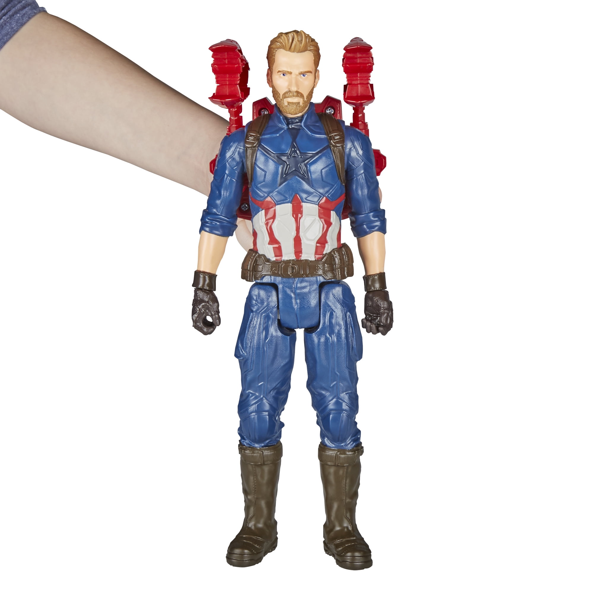 Capitan America Hasbro E1421EU4 Marvel Figura Titan Hero Series Infinity War 