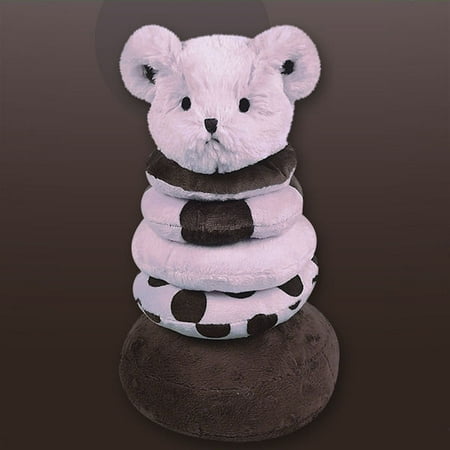- Bearington Baby 198679 Posh Dots Plush Ring Stacker