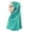 Blue, variant on Double Loop Pull On Hijab Scarf Convenient Crepe Headscarf Shawl for Women