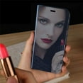 thumbnail image 6 of Compatible with Samsung Galaxy A20 Case with Kickstand Leather Clear View Makeup Mirror Design Glitter Luxury Shockproof Protective Flip Phone Case for Samsung Galaxy A20 / A30 Mirror Blue QH, 6 of 9
