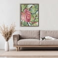 thumbnail image 2 of Stupell Industries Pink & Green Palm Springs Brown Framed Floater Canvas Wall Art design by Anne Tavoletti, 31 x 25, 2 of 9