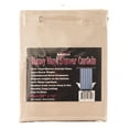 thumbnail image 4 of Hotel Quality Heavy Shower Curtain Liner with Rustproof Metal Grommet and 3 Magnetic Weights 70 x 72 in, Sand, 4 of 4