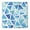Blue Watercolor Triangle, variant on Red and Blue Star Argyle Pattern Square Fitted Tablecloth with Elastic Edge,Square Table Cover,Washable Elastic Table Cover for Home Kitchen Party Decor 34"x34"
