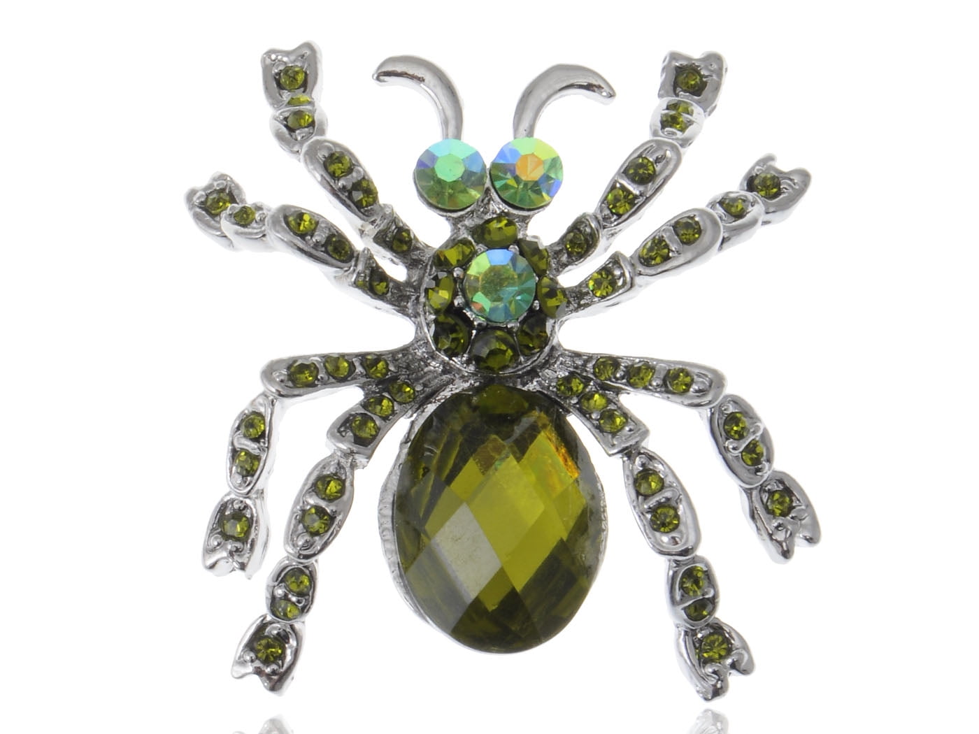 Alilang Silvery Metal Spider Bangle Bracelet Halloween