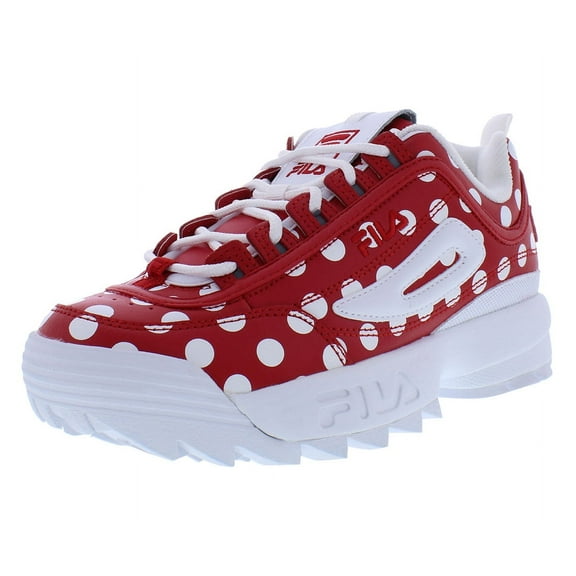 Fila Disruptor II Polka Womens Shoes Size 6, Color: Red/White/White