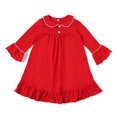 thumbnail image 1 of Pijamas de terciopelo de invierno a juego para hermanos de Ruffkids, pijamas para niños, ropa de bebé para la familia, ropa de estar por casa, conjuntos de pijamas navideños rojos para niños y niñas, 1 of 5