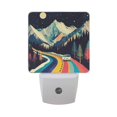 thumbnail image 6 of Yayeee LED Plug in Night Light for The Home with Auto Dusk to Dawn Light Sensors, 2 Pack, Evening Mountain Road, 6 of 6