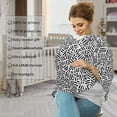thumbnail image 4 of Haiem Weave Geometric Baby Nursing Cover & Nursing Poncho - Multi Use Cover for Baby Car Seat Canopy, Stroller Cover, 360°Full Privacy Breastfeeding Coverage, 4 of 9