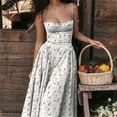 thumbnail image 4 of Vestido Midi plisado sin mangas con espalda descubierta para mujer, traje Sexy liso con tirantes, ropa de noche para fiesta de verano, 2024, 4 of 5