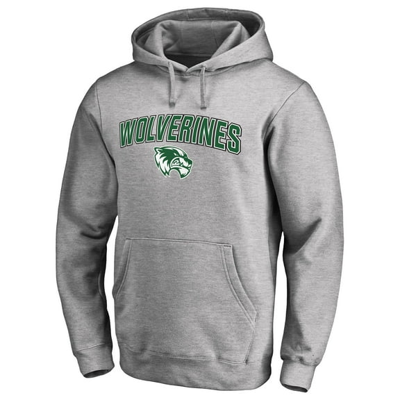 Men's Ash Utah Valley Wolverines Proud Mascot Pullover Hoodie