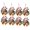 Gold-8PCS, variant on Yucurem 1PC Christmas Bell Ornament for Christmas Tree, Metal Christmas Jingle Bells with Bow Berries for Wrapping Xmas Tree Home Decor Gift (Gold)