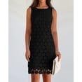thumbnail image 4 of Vestido BTFBM para mujer, hueco, bordado circular, negro, 4 of 8