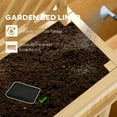 thumbnail image 4 of Outsunny Raised Garden Bed with Trellis for Climbing Plants, Wood Planter with Legs, Drainage Holes & Filter, Natural Wood, 4 of 9