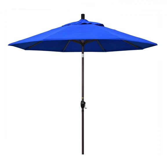 California Umbrella 9 ft. Aluminum Push Button Tilt Olefin Market Umbrella