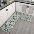 thumbnail image 2 of Cute Pitbull Terriers Dog and Flowers Kitchen Rugs Sets Of 2,Anti Fatigue Kitchen Mat Rugs Non Slip Washable,Decorative Kitchen Floor Mats for Kitchen,Sink,Laundry,17"x30"+17"x47", 2 of 7