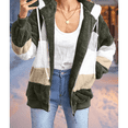 thumbnail image 2 of Fuzzy Fleece Jacket for Women Sherpa Long Sleeve Casual Zipper Faux Fur Coat with hooded Fashion Sweatshirt Winter Warm Outwear with Pockets, 2 of 7
