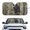 Forest Camouflage Bear, variant on Xixirimido Windshield Sunshade for Car Foldable Front Window Cover Sun Shade Sun Visor Block UV Rays Universal Fit Automotive Accessories, Highland Cattle Floral Pink