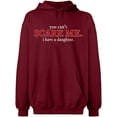 thumbnail image 2 of OXI Hoodie Sweatshirt - You Can't Scare Me, Basic Casual Hoodie for Men's and Women Fleece Hoodie Long Sleeve - Cardinal Red 2X-Large, 2 of 3